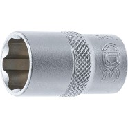 BGS Steckschlüssel-Einsatz Super Lock - Antrieb Innenvierkant 12,5 mm (1/2") - SW 16 mm - 2416_100210