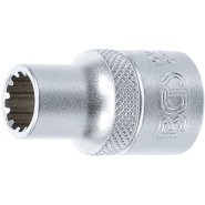 BGS Steckschlüssel-Einsatz Gear Lock - Antrieb Innenvierkant 12,5 mm (1/2") - SW 10 mm - 10210_100386