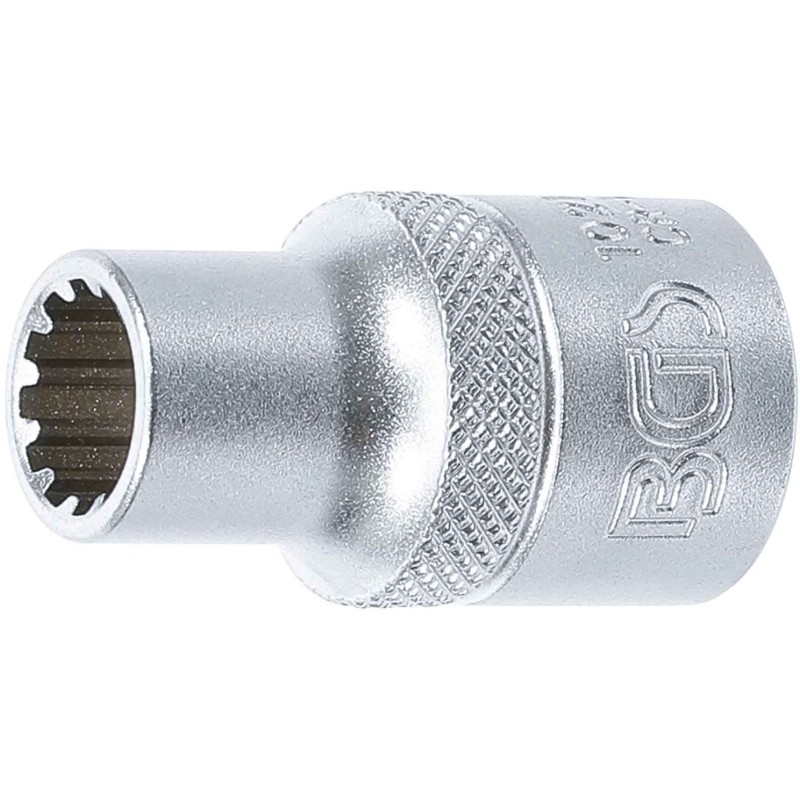 BGS Steckschlüssel-Einsatz Gear Lock - Antrieb Innenvierkant 125 mm 1/2 - SW 10 mm - 10210
