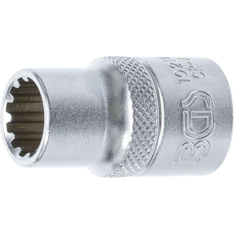 BGS Steckschlüssel-Einsatz Gear Lock - Antrieb Innenvierkant 125 mm 1/2 - SW 12 mm - 10212