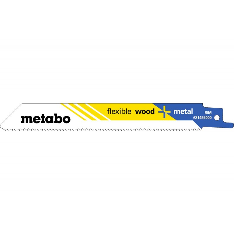 Metabo Säbelsägeblatt flexible wood  metal 150 x 09 mm - 5 Stk. - 631492000