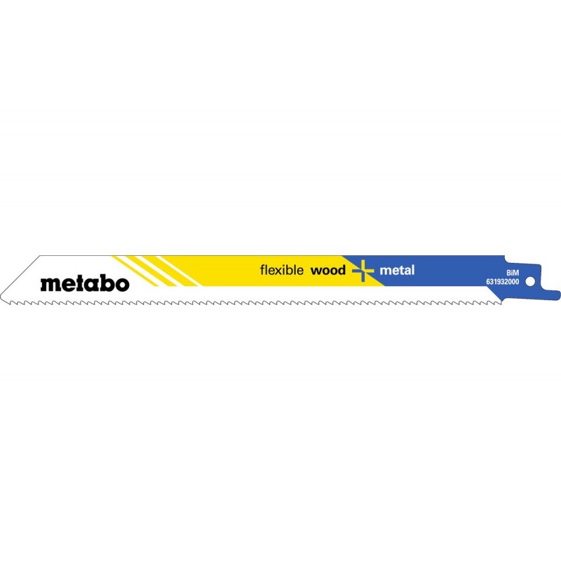 Metabo Säbelsägeblatt flexible wood  metal 200 x 09 mm - 5 Stk. - 631932000