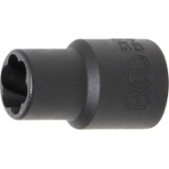 BGS Spiral-Profil-Steckschlüssel-Einsatz / Schraubenausdreher - Antrieb Innenvierkant 10 mm (3/8") - SW 10 mm - 5270_102091