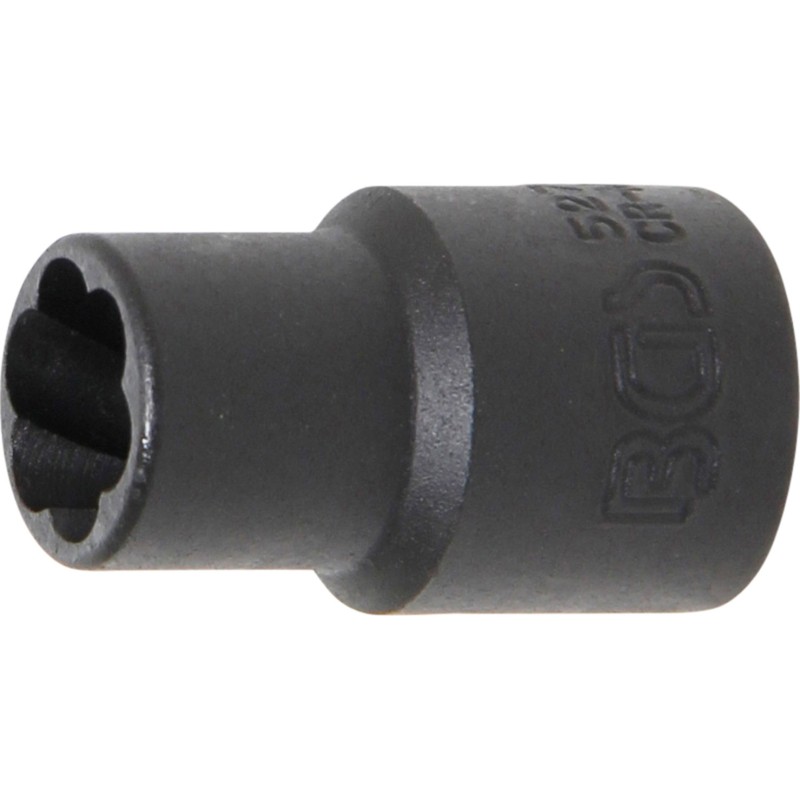 BGS Spiral-Profil-Steckschlüssel-Einsatz / Schraubenausdreher - Antrieb Innenvierkant 10 mm 3/8 - SW 10 mm - 5270