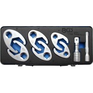BGS Hahnenfußschlüssel-Satz Antrieb Innenvierkant 12,5mm (1/2") / 20mm (3/4"), 8-tlg. - 1759_102092