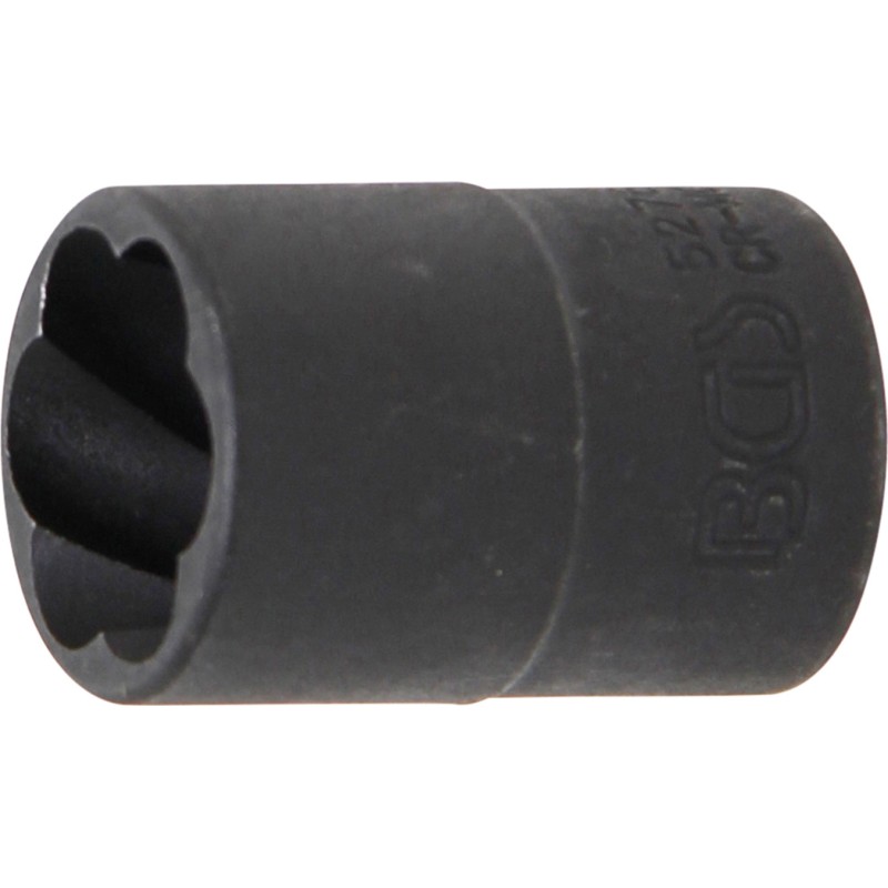 BGS Spiral-Profil-Steckschlüssel-Einsatz / Schraubenausdreher - Antrieb Innenvierkant 10 mm 3/8 - SW 16 mm - 5276