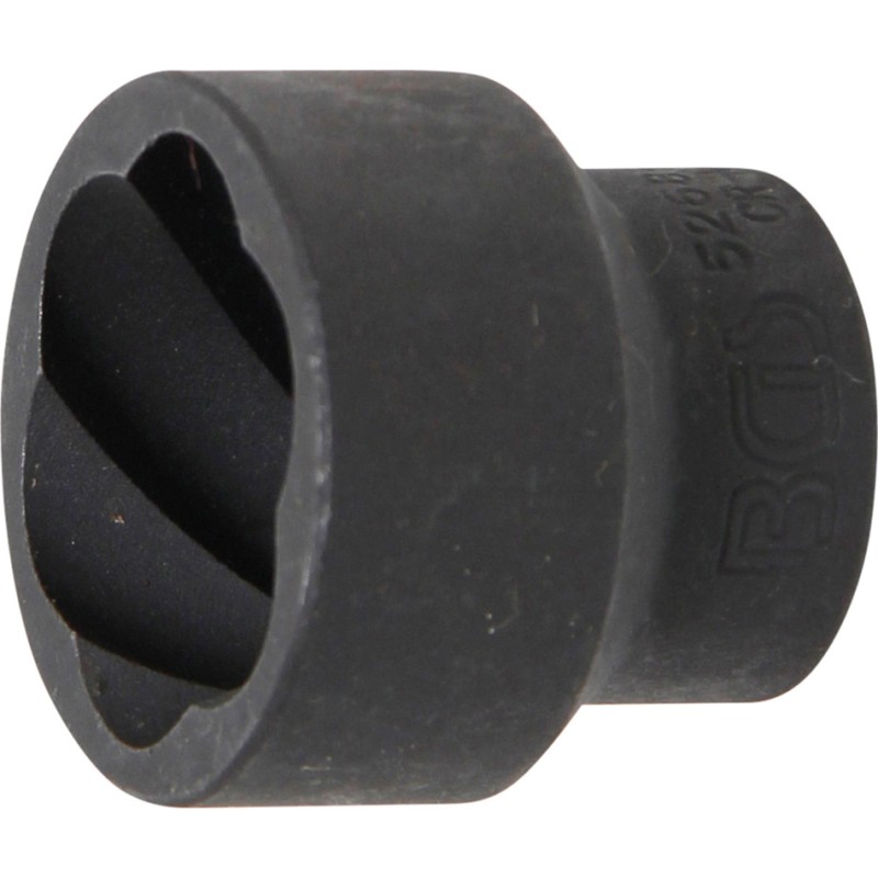 BGS Spiral-Profil-Steckschlüssel-Einsatz / Schraubenausdreher - Antrieb Innenvierkant 125 mm 1/2 - SW 27 mm - 5268-27