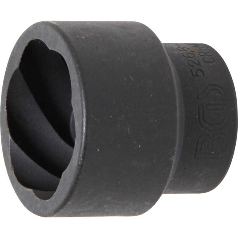 BGS Spiral-Profil-Steckschlüssel-Einsatz / Schraubenausdreher - Antrieb Innenvierkant 20 mm 3/4 - SW 36 mm - 5268-36