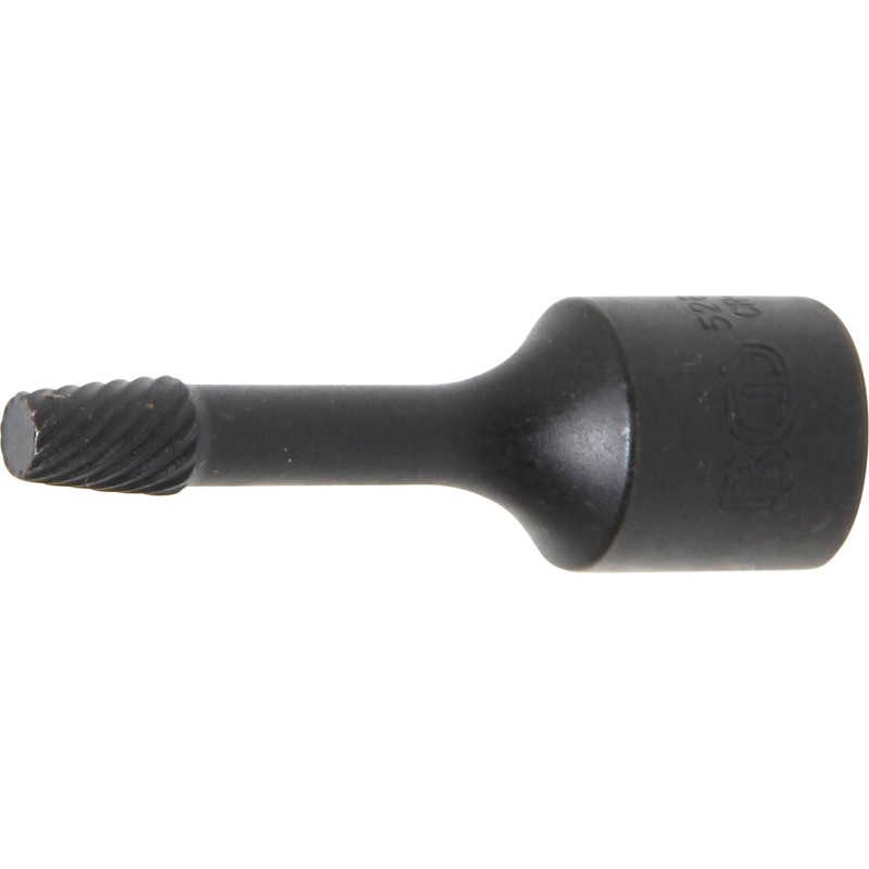 BGS Spiral-Profil-Steckschlüssel-Einsatz / Schraubenausdreher - Antrieb Innenvierkant 10 mm 3/8 - 6 mm - 5281-6