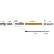 Axminster Premier Stift-Set Chrom - 502697
