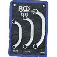 BGS Starter- und Blockschlüssel-Satz SW 10x13 - 17x19 mm 3-tlg. - 1215