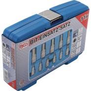 BGS Bit-Einsatz-Satz - Antrieb Innenvierkant 125 mm 1/2 - Innensechskant 7/32 - 13/16 - Zollgröen - 11-tlg. - 5053