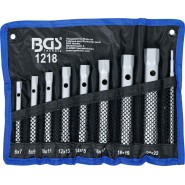 BGS Rohrsteckschlüssel-Satz SW 6 x 7 - 20 x 22 mm 9-tlg. - 1218