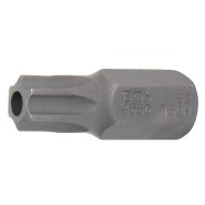 BGS Bit - Länge 30 mm - Antrieb Auensechskant 10 mm 3/8 - T-Profil für Torx mit Bohrung T50 - 4650