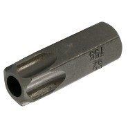 BGS Bit - Länge 30 mm - Antrieb Auensechskant 10 mm 3/8 - T-Profil für Torx mit Bohrung T55 - 4655