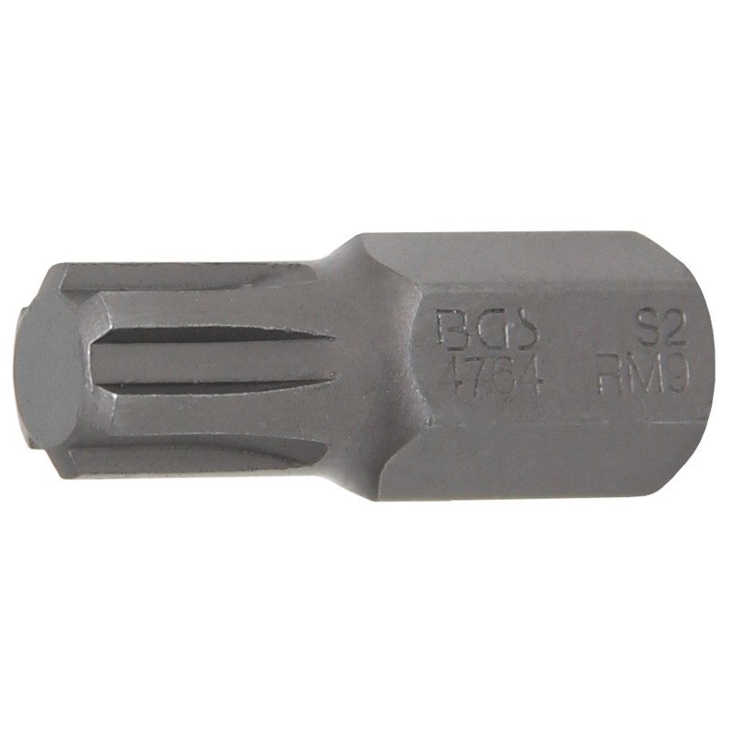 BGS Bit - Antrieb Auensechskant 10 mm 3/8 - Keil-Profil für RIBE M9 - 4764