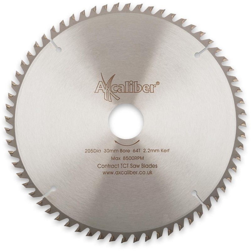 Axcaliber 501106 TCT-Kreissägeblatt 205mm x 2.2mm x 30mm Z64