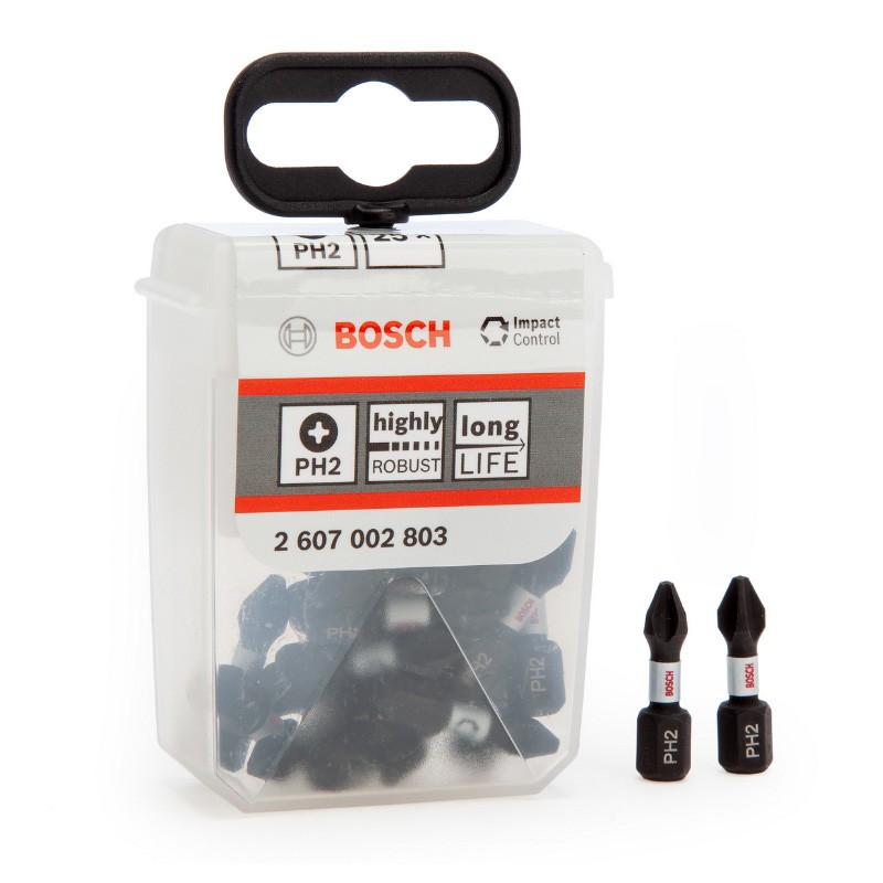 Bosch Impact Control Bits PH2 25mm 25 Stk. - 2607002803