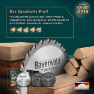 Bayerwald 119-21601 HOLZ ALLROUND Tisch-Kreissägeblatt Set 216