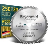 Bayerwald HM Kreissägeblatt 250 x 3.2/2.2 x 30 Z80 WZ VW - 111-55056