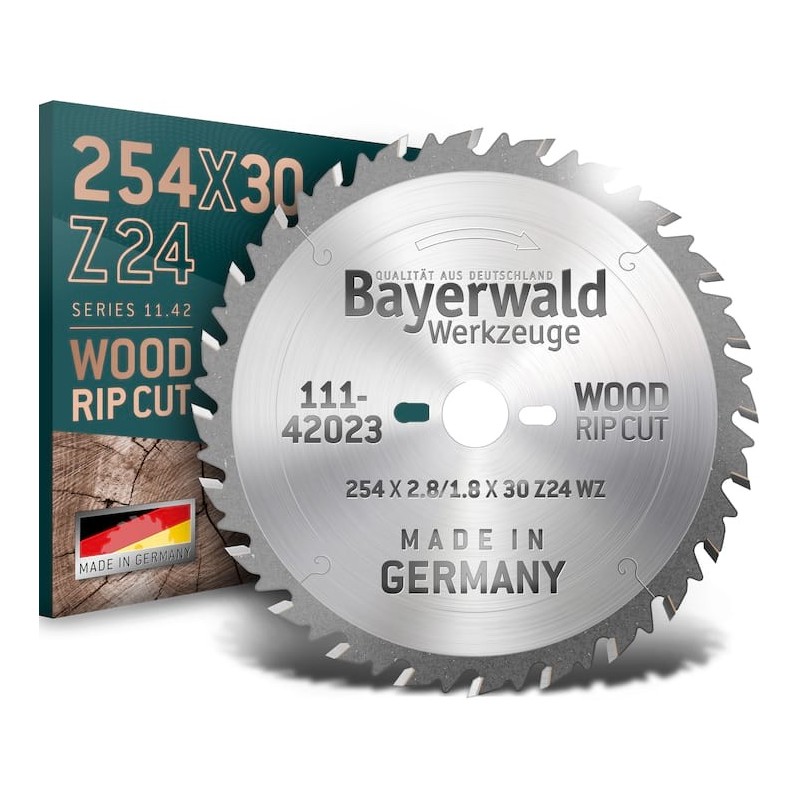 Bayerwald HM Kreissägeblatt 254 x 2.8/1.8 x 30mm Z24 WZ pos. - 111-42023