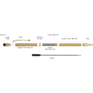 Axminster Stylus Dreh-Stift-Bausatz mit Gummikappe - 503499