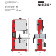Axminster AW1400B Bandsäge Workshop 230V - 107710