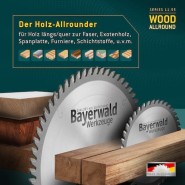 Bayerwald HM Kreissägeblatt 250 x 2.8/1.8 x 30mm Z60 WZ pos. - 111-55042