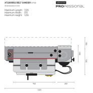 Axminster AP2260BS2 Kantenschleifmaschine Professional - 107708