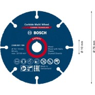 Bosch EXPERT Carbide Multi Wheel Trennscheibe 76mm für Mini-Winkelschleifer - 2608901196