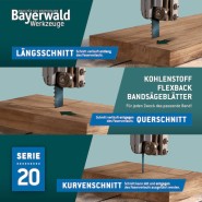 Bayerwald Holz Bandsägeblatt - 2240 x 6 x 0.5mm 6ZpZ - 120-20532
