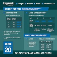Bayerwald Holz Bandsägeblatt - 2240 x 13 x 0.65 mm 6 ZpZ - 120-20497
