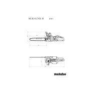 Metabo MS 36-18 LTX BL 40 Akku-Kettensäge 40cm solo im Karton - 601613850