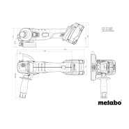 Metabo W 18 7-125 Akku-Winkelschleifer 2 x 4Ah - 602371510