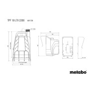 Metabo TPF 18 LTX 2200 Akku-Tauch- und Regenfasspumpe 18 V im Karton - 601729850