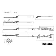 Metabo MA-HS 50 Heckenscheren-Aufsatz - 601726850