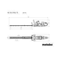 Metabo HS 18 LTX BL 75  Akku-Heckenschere solo im Karton - 601724850