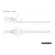 Metabo HS 18 LTX 65  Akku-Heckenschere solo im Karton - 601719850