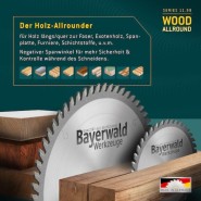Bayerwald HM Kreissägeblatt 254 x 28 x 30 mm 48 WZ neg. - 111-58121