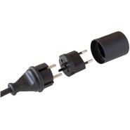 Brennenstuhl Fix-Adapter DE auf CH schwarz 230V 2-polig  - 1081592403_13539