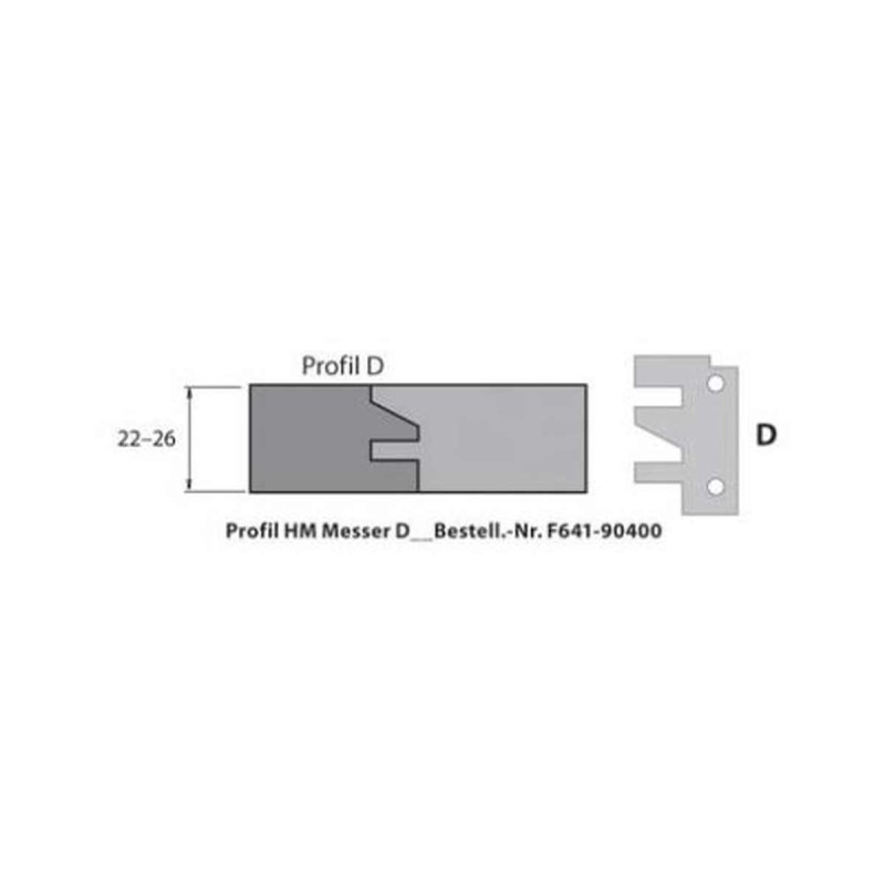 IGM HM-Profil-  Konterprofilmesser Typ D - SET-F641-90400