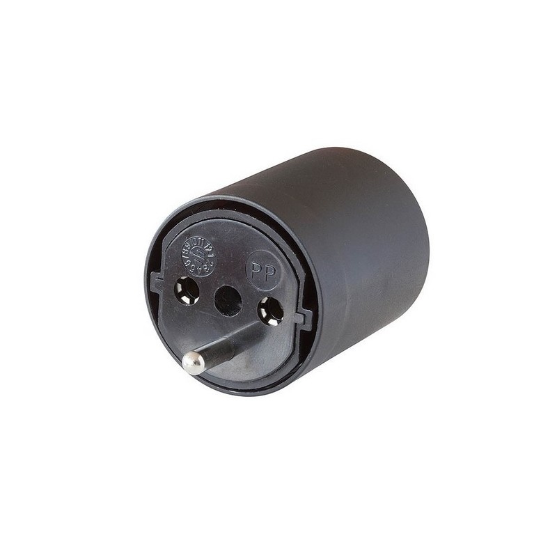 Brennenstuhl Fix-Adapter DE auf CH schwarz 230V 3-polig T23  - Art.-Nr: 1081592604