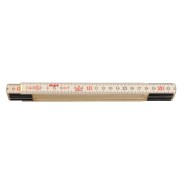 Hultafors Meterstab / Doppelmeter / Gliedermassstab Holz 2m H2/10 - 53010130_154409