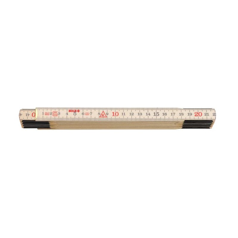 Hultafors Meterstab / Doppelmeter / Gliedermassstab Holz 2m H2/10 - 53010130