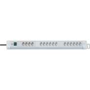 Brennenstuhl Premium-Line Steckdosenleiste 16-fach lichtgrau 3m H05VV-F 3G15 CH - Art.-Nr: 6552026