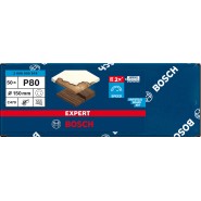 Bosch EXPERT C470 Schleifpapier für Exzenterschleifer 150 mm 6 Löcher G 80 50 Stk - 2608900919