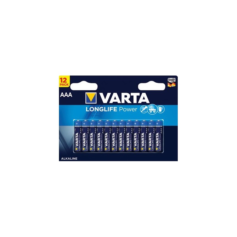 Varta-Batterie Alkaline 4903 AAA LR03 Sb12 Stk. - 4903121482