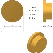 Axminster Uhreneinsatz 82 mm - 951752