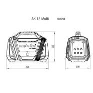 Metabo AK 18 Multi Akku-Kompressor 18V solo im Karton - 600794850