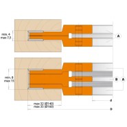 CMT 3-teiliges verstellbares Nutmesserköpfe-Set MAN - D140 x 4-15 d30 Z44 STAHL - C69400130